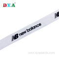 white silicone print polyester grosgrain webbing strap 25mm